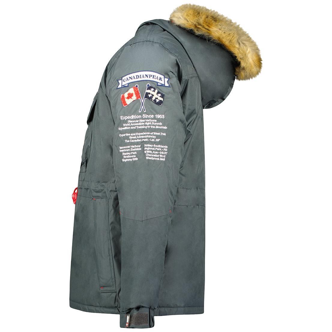 Parka De Niño Bonopeak Gris Oscuro