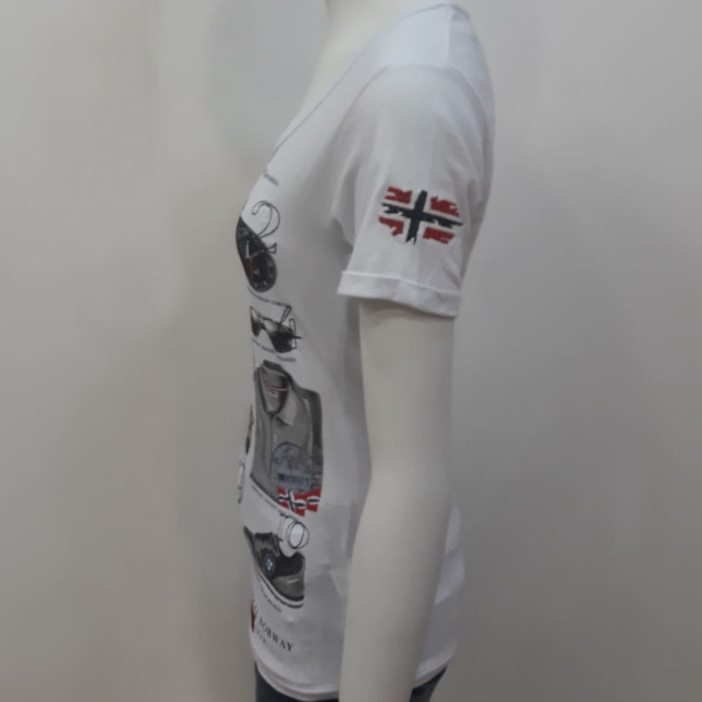 Camiseta De Mujer Jandina Ss 100 Blanco