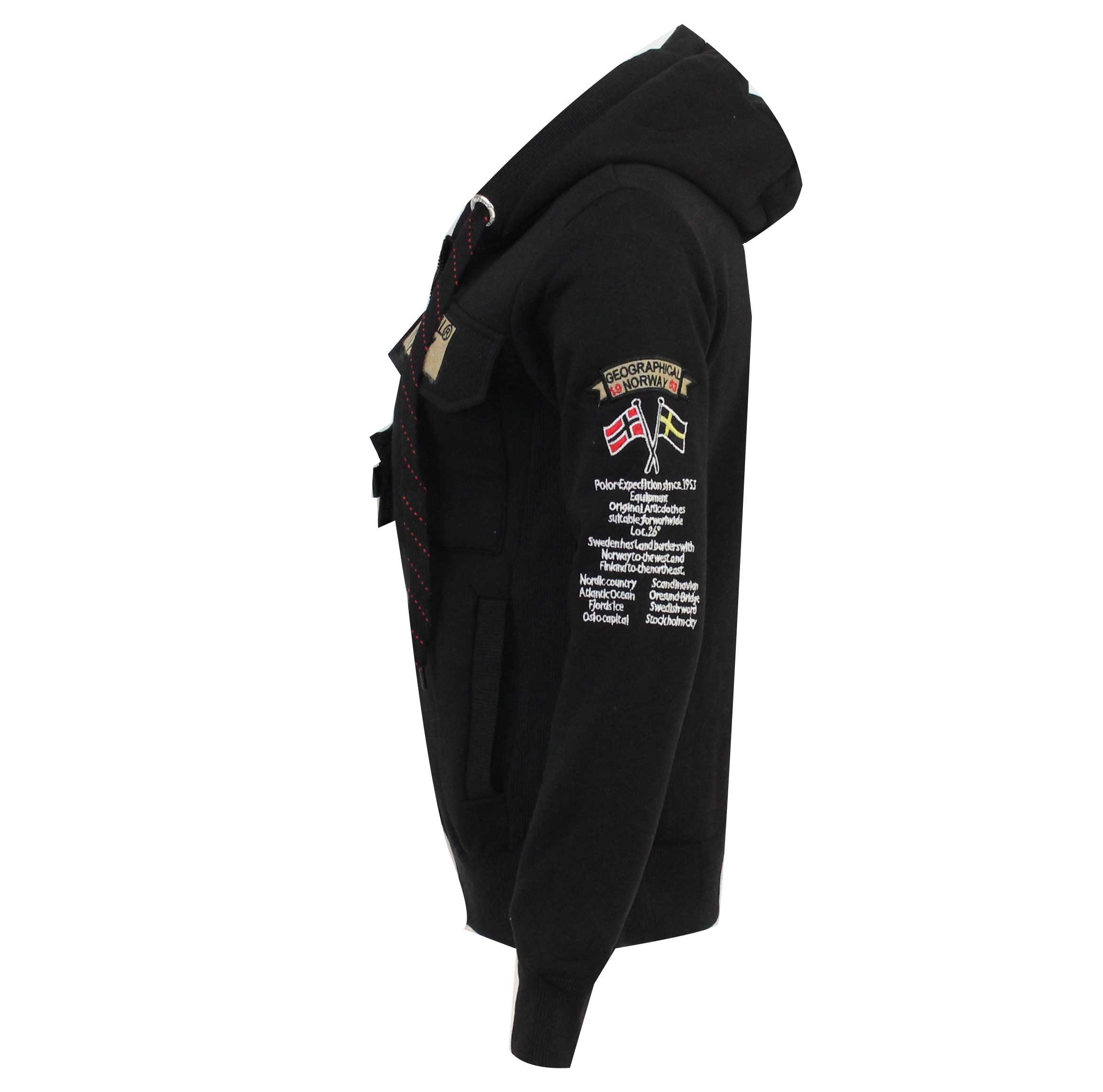 Sudadera De Hombre Gymclass Full Zip Negro
