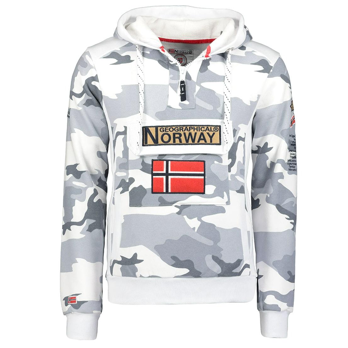 Sudadera De Hombre Gymclass Blanco Camo