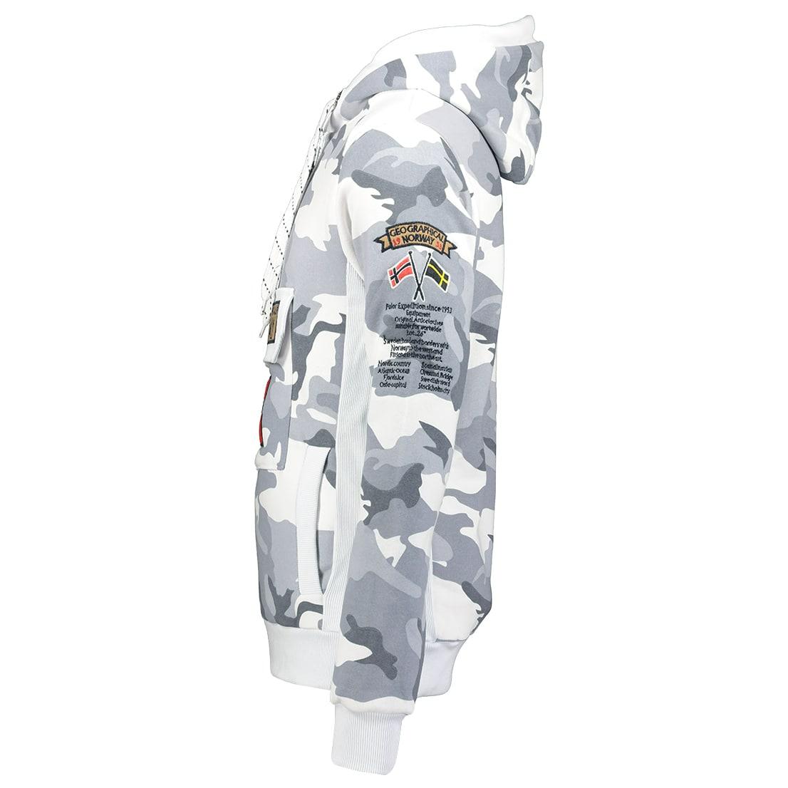 Sudadera De Hombre Gymclass Blanco Camo