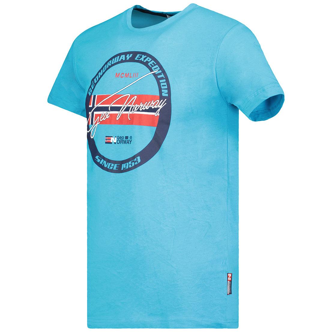 Camiseta Hombre Jaris Turquesa