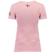 Camiseta De Mujer Jarofal Rosa Claro