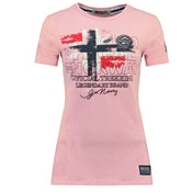 Camiseta De Mujer Jarry Rosa Claro