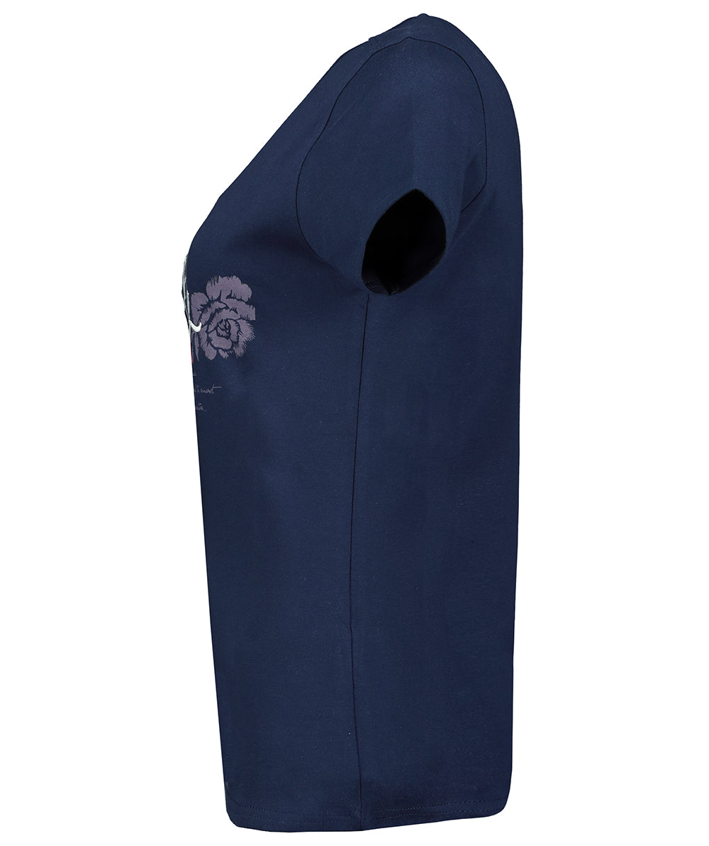 Camiseta De Mujer Jeanne Azul Marino