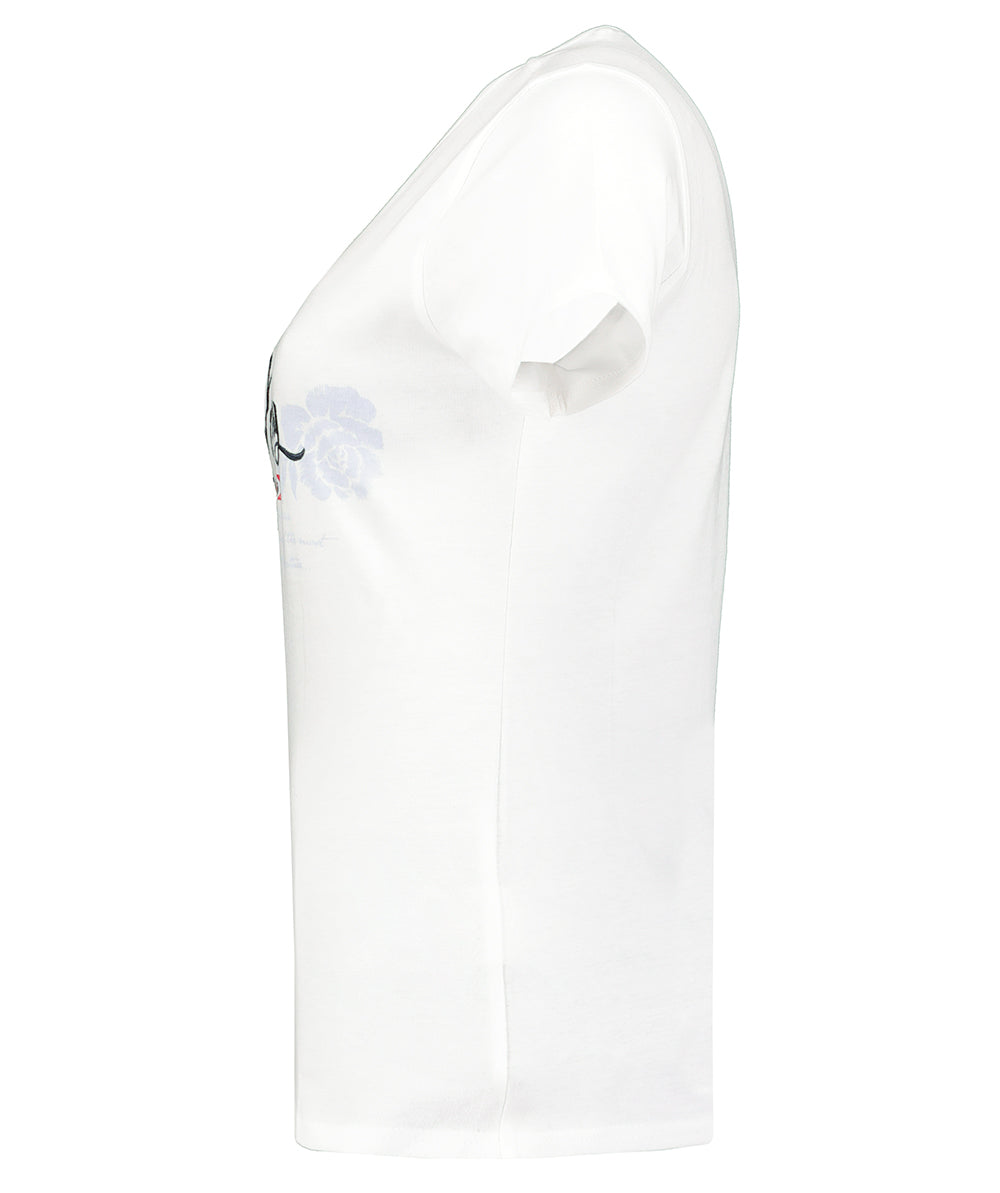 Camiseta De Mujer Jeanne Blanco