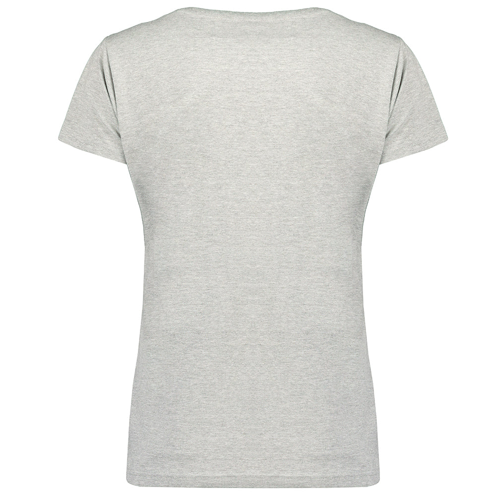 Camiseta De Mujer Jefolly  Gris Melange