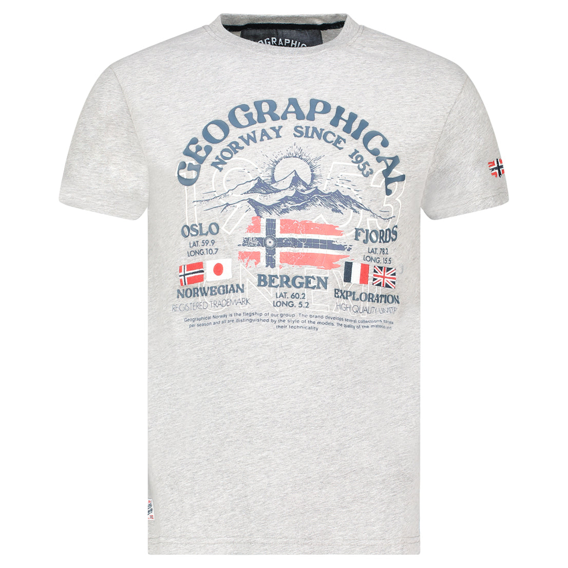 Camiseta Hombre Jommy Gris Melange