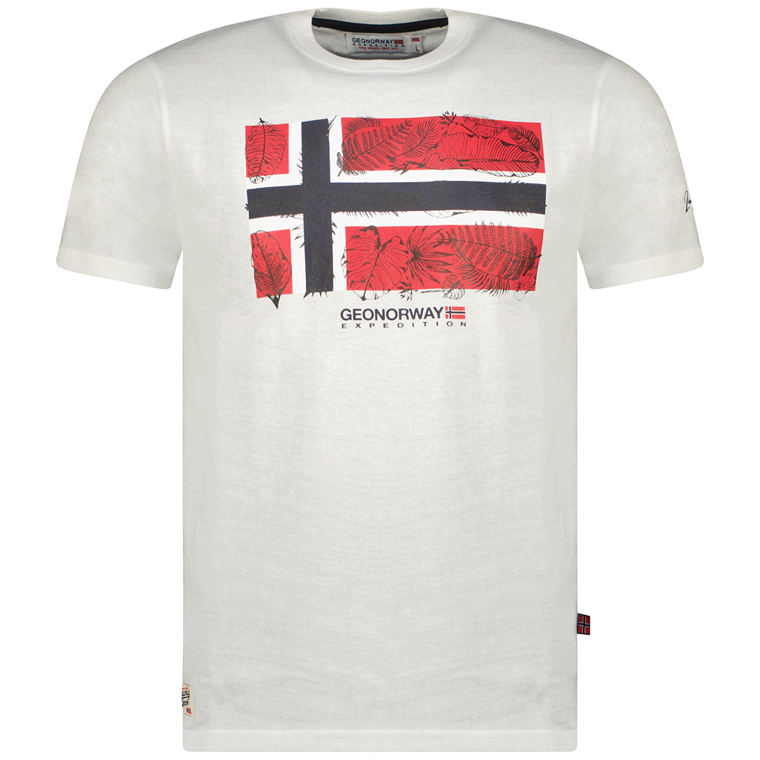 Camiseta De Hombre Jpalm  Blanco