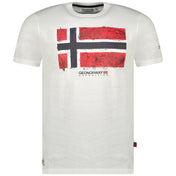 Camiseta De Hombre Jpalm  Blanco