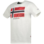 Camiseta De Hombre Jpalm  Blanco