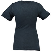 Camiseta De Mujer Justa Azul Marino