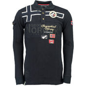 Polo De Manga Larga De Hombre Karadock Azul Marino