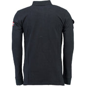 Polo De Manga Larga De Hombre Karadock Azul Marino