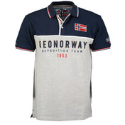 Polo Hombre Kerato Contrast Gris / Negro