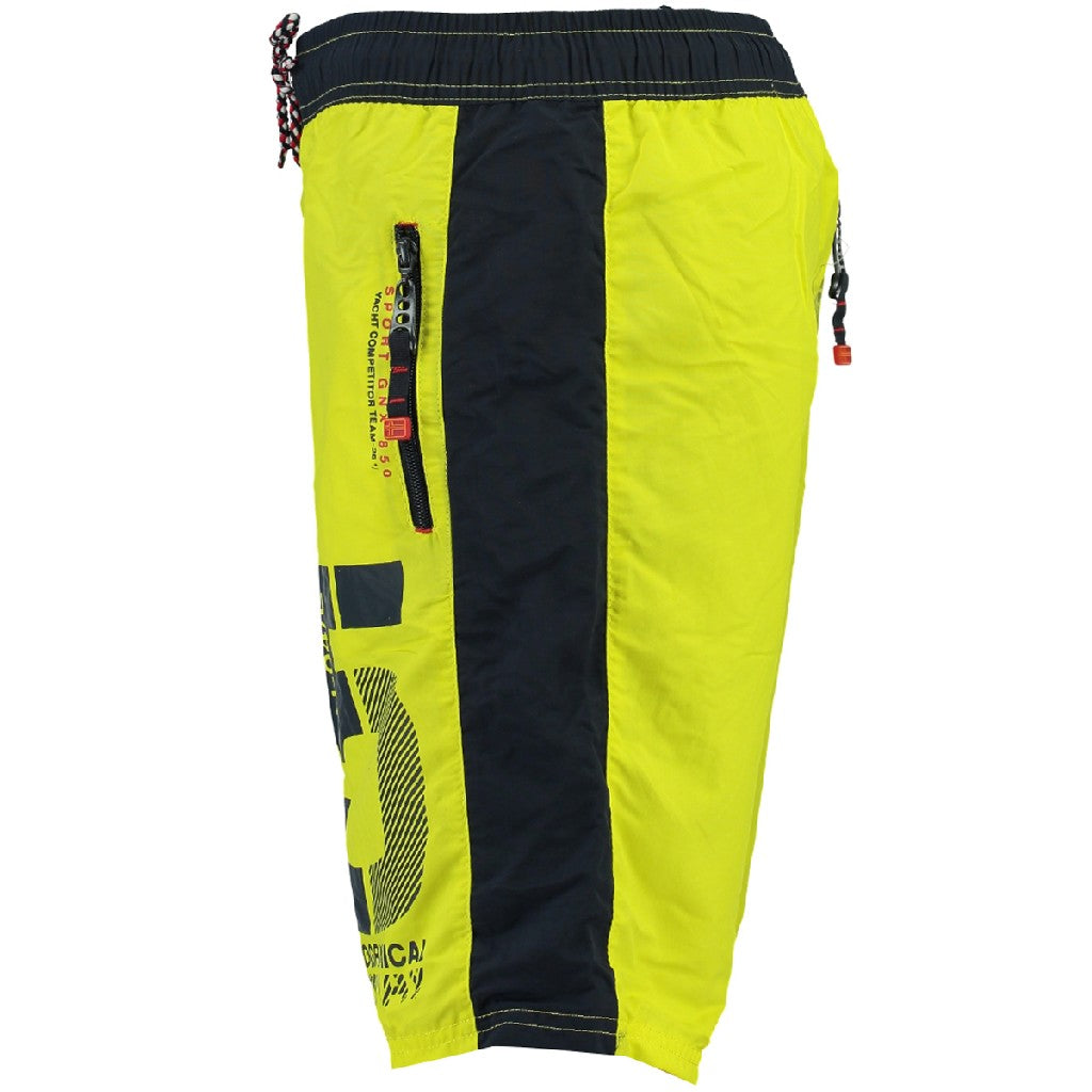 Bañador De Hombre Qraviara Amarillo Fluor