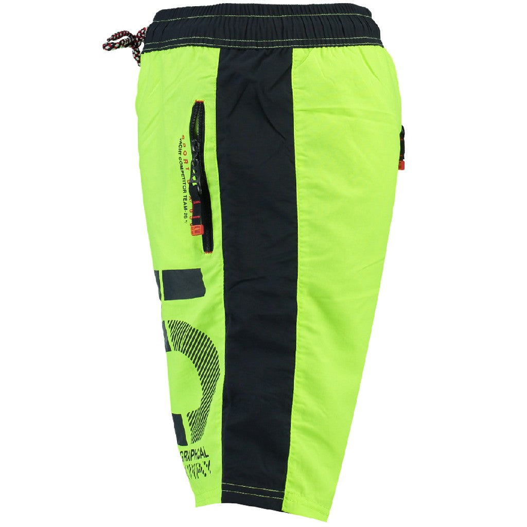 Bañador Hombre Qraviara Limón Verde