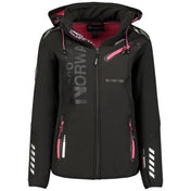 Chaqueta Softshell De Mujer Reine Negro / Llamativo Rosa