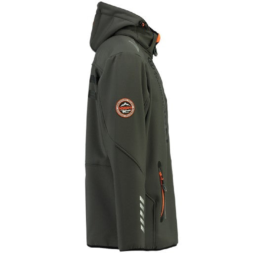 Chaqueta Softshell Hombre Royaute Gris Oscuro / Naranja
