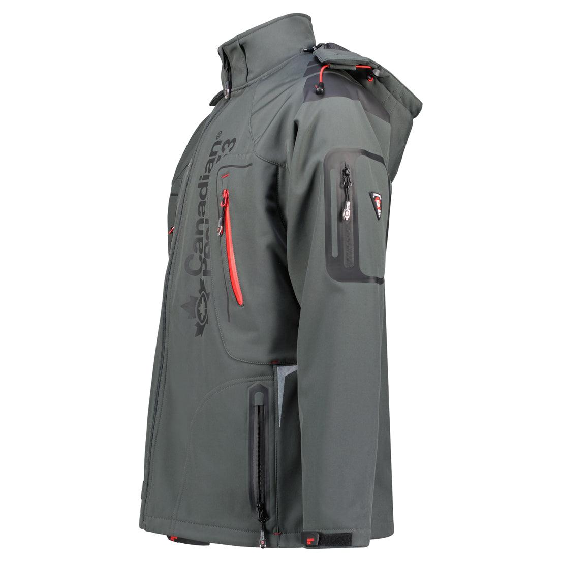 Chaqueta Softshell De Hombre Techneak Gris Oscuro
