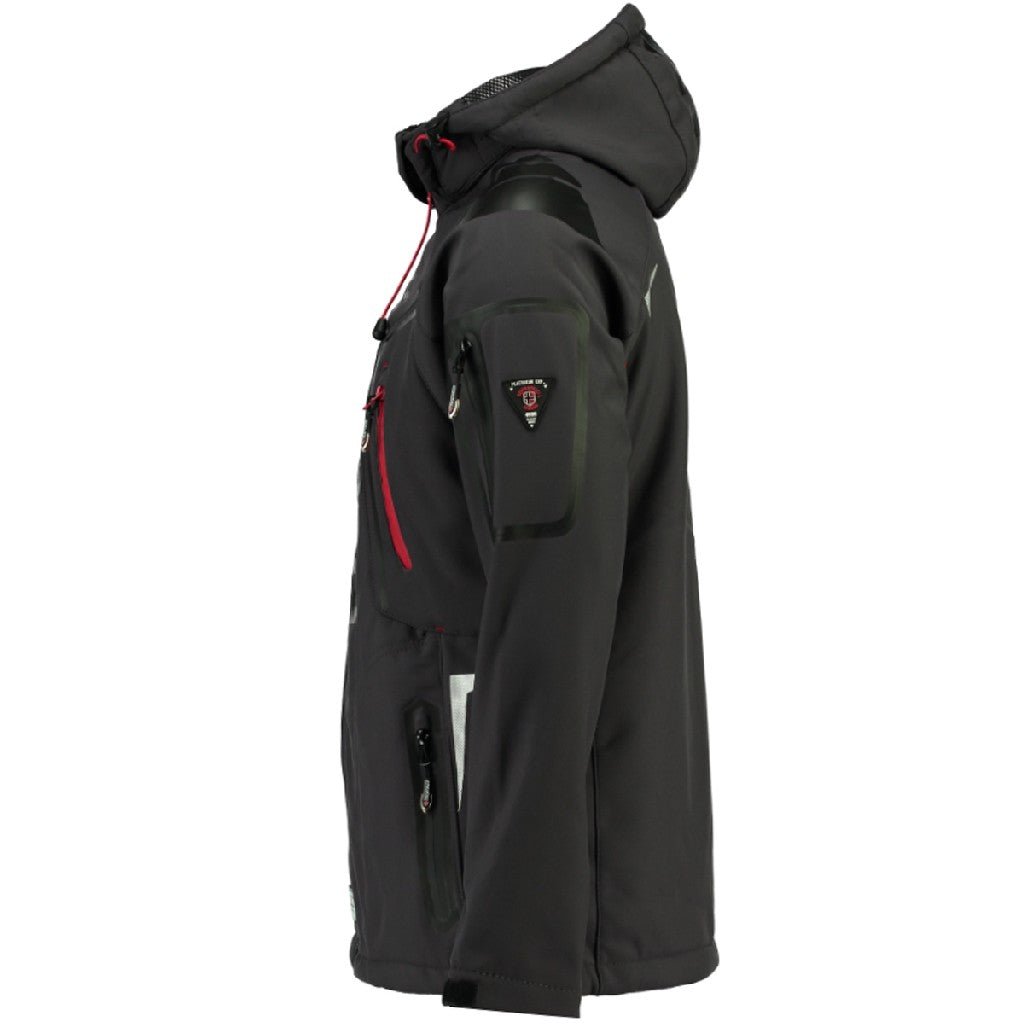 Chaqueta Softshell De Hombre Techno Gris Oscuro