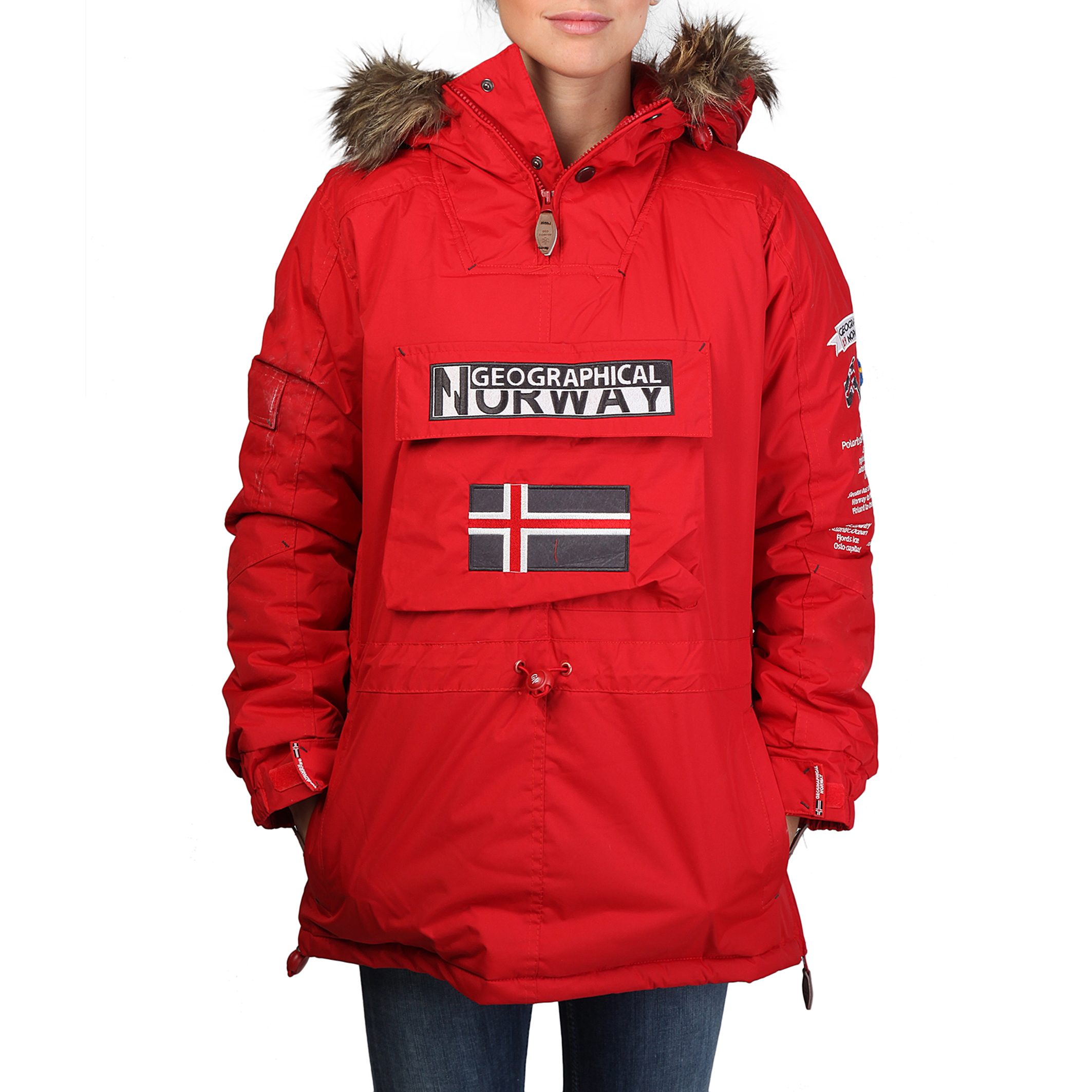 abrigo norway rojo